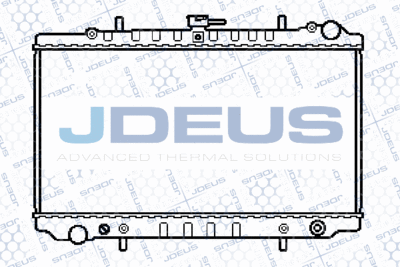 JDEUS 019M41 Радиатор, охлаждение двигателя 