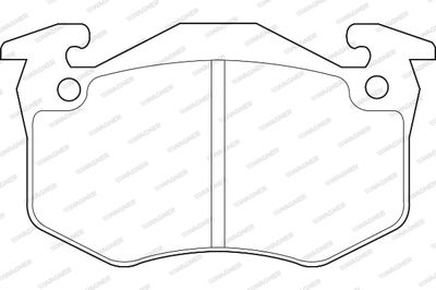 WAGNER WBP20634A Тормозные колодки и сигнализаторы для RENAULT TWINGO I (C06_) 1.2 (C066, C068)