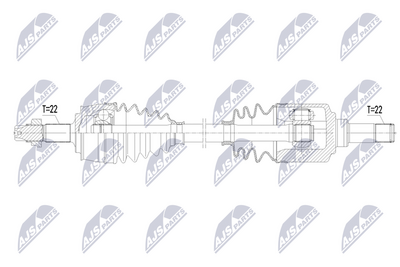 полуоска NTY NPW-FT-120