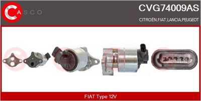 SUPAPA EGR CASCO CVG74009AS