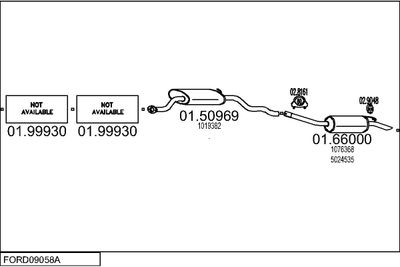 SISTEM DE ESAPAMENT MTS FORD09058A019461