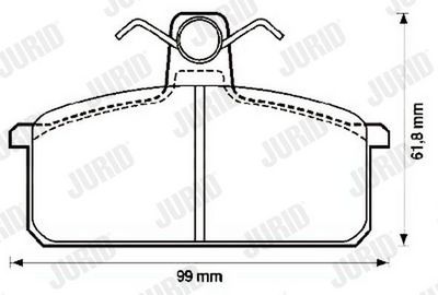 BREMSBELAGSATZ SCHEIBENBREMSE JURID 572104J 1