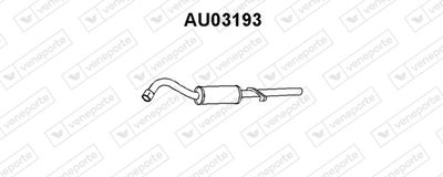VENEPORTE AU03193 Глушитель выхлопных газов  для AUDI 80 (Ауди 80)