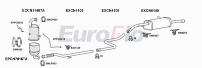 Układ wydechowy EUROFLO CNC314D1011C