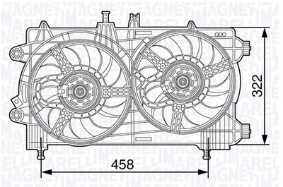 MAGNETI MARELLI Lüfter, Motorkühlung