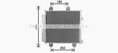 Конденсатор, кондиционер AVA QUALITY COOLING TO5765D для TOYOTA AYGO