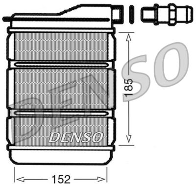 Теплообменник, отопление салона DENSO DRR23011 для RENAULT 11