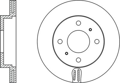 FIT FR0216V Тормозные диски для MITSUBISHI MIRAGE V купе (CJ - CM)