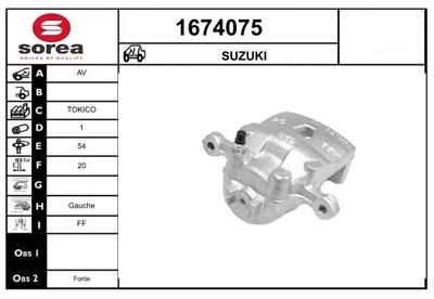 BREMSSATTEL SNRA 1674075