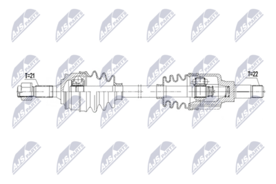 Wał napędowy NTY NPW-CT-176
