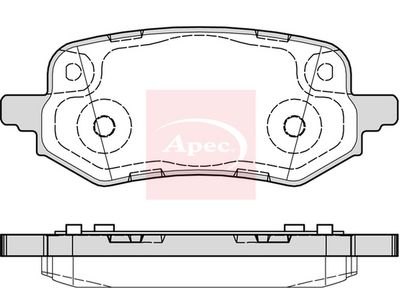APEC Brake Pad Set, disc brake PAD2329