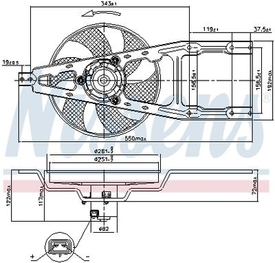 VENTILATOR RADIATOR NISSENS 85134 5