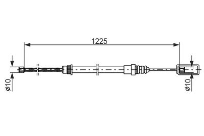 CABLU FRANA DE PARCARE BOSCH 1987477453