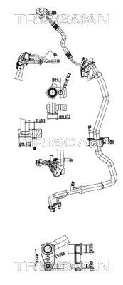 тръбопровод за високо налягане/вакуум, климатизация TRISCAN 9010 16090