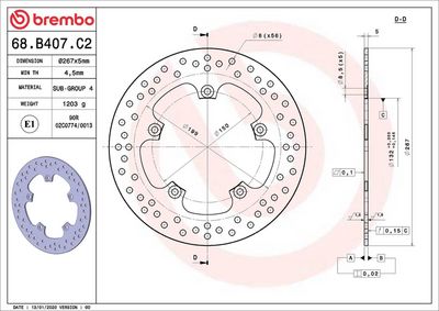 Brake disc Achter/Voor vast, 267/132x5mm 5x150mm, diameter bevestigingsgat 8,5mm, hoogte (tussenruimte) 0