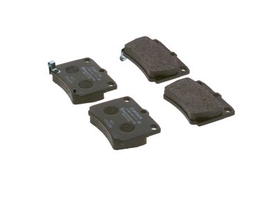 Remblokken set Achter , past: MITSUBISHI PAJERO SPORT I, PAJERO SPORT II, PAJERO SPORT III 2.4D/2.5D/3.0 09.96-