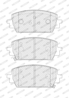 Remblokken set Voor , past: HYUNDAI SANTA FE IV, SANTA FE V  KIA SORENTO IV 1.6H/2.2D/2.5 03.20-