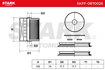горивен филтър STARK SKFF-0870026