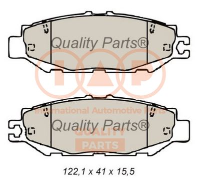Комплект тормозных колодок, дисковый тормоз IAP QUALITY PARTS 704-17142 для LEXUS LS
