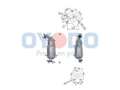 Filtr sadzy / filtr cząstek stałych, układ wydechowy OYODO 18190RFWG00