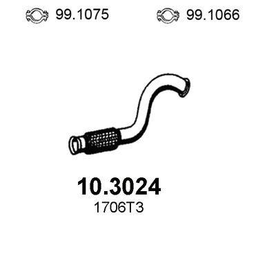 Rura wydechowa ASSO 10.3024