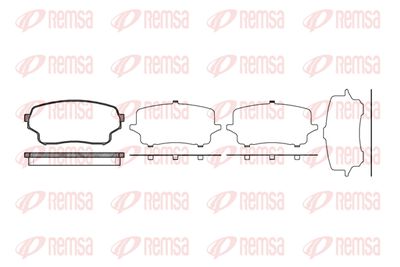REMSA 1166.01 Тормозные колодки и сигнализаторы  для SUZUKI GRAND VITARA (Сузуки Гранд витара)
