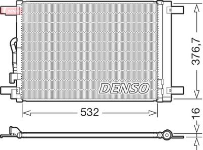 Lauhdutin, ilmastointilaite DENSO DCN32024