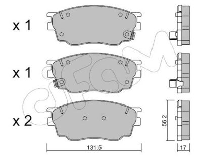 Stabdžių trinkelių rinkinys, diskinis stabdys