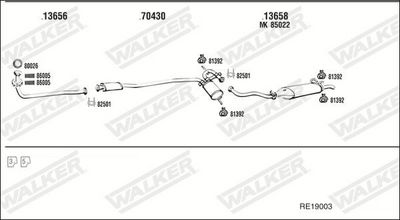 Изпускателна система WALKER RE19003