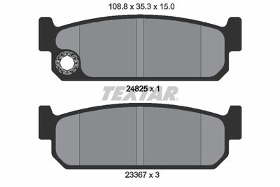 Комплект тормозных колодок, дисковый тормоз TEXTAR 2482501 для NISSAN MAXIMA
