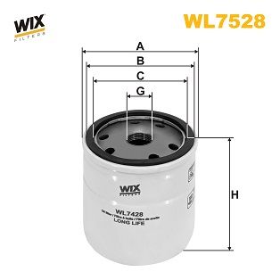 Масляный фильтр WIX FILTERS WL7528 для LEXUS LC