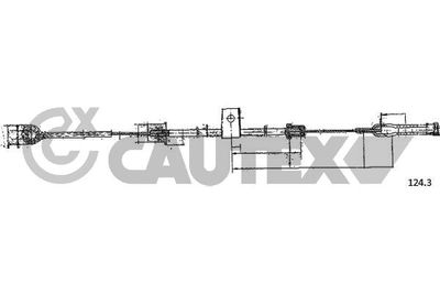 Тяга стартера CAUTEX 761251 для FIAT 500