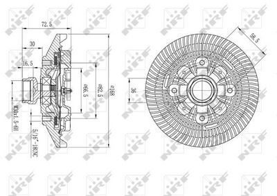 CUPLA VENTILATOR RADIATOR NRF 49577 4
