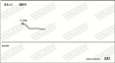 Изпускателна система WALKER ADK019842A