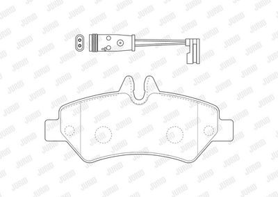 BREMSBELAGSATZ SCHEIBENBREMSE JURID 2919009561 1