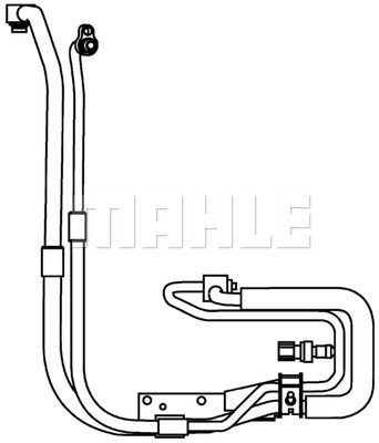 Varibelttrycksledning, klimatanläggning MAHLE AP 96 000P