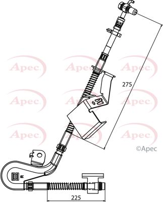 Brake Hose APEC HOS3939