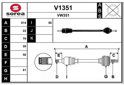 ANTRIEBSWELLE SNRA V1351