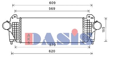 AKS-DASIS 017004N Інтеркулер для ALFA ROMEO (Альфа-ромео)