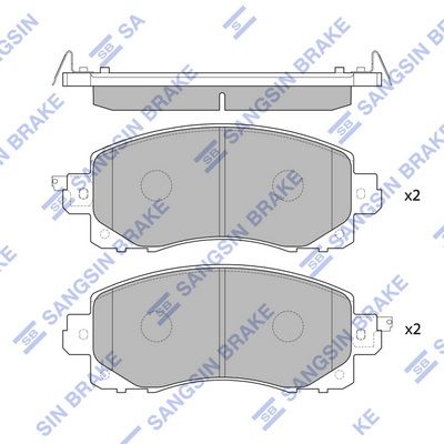 Hi-Q SP4221 Тормозные колодки и сигнализаторы  для SUBARU OUTBACK (Субару Оутбакk)