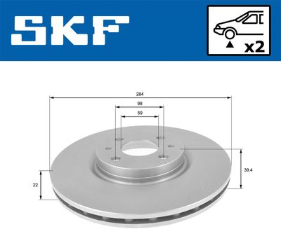 DISC FRANA SKF VKBD80699V2 1