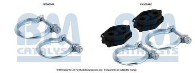 Zestaw montażowy, rura wydechowa BM CATALYSTS FK50094
