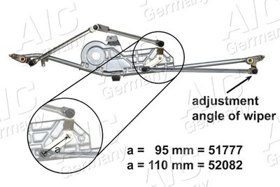 WISCHERGESTäNGE AIC 52082 5