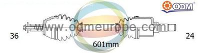 Приводной вал Multiparts 18-051580 для MAZDA 3