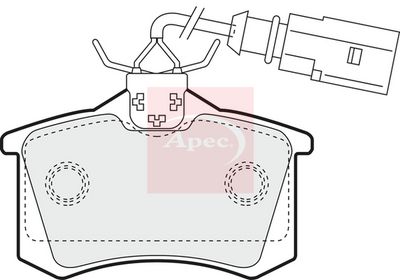APEC Brake Pad Set, disc brake PAD1157