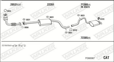 SISTEM DE ESAPAMENT WALKER FO60067