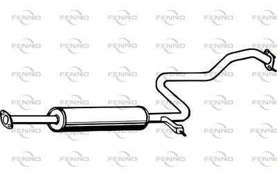 Средний глушитель выхлопных газов FENNO P4202 для NISSAN MAXIMA