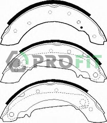 Комплект тормозных колодок PROFIT 5001-0330 для VOLVO 440