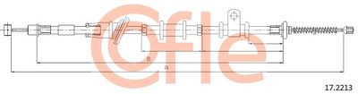 Тросик, cтояночный тормоз COFLE 92.17.2213 для MITSUBISHI SPACE