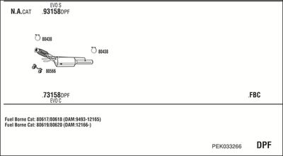 Układ wydechowy WALKER PEK033266